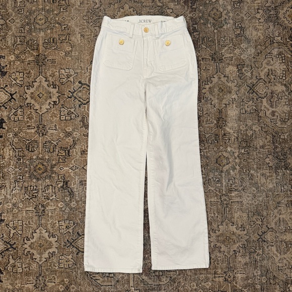 J. Crew Sailor slim wide-leg jean in white • multiple sizes • BX940 - Picture 6 of 11